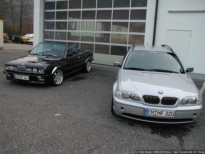 Mein E30 Cabrio und E46 Touring