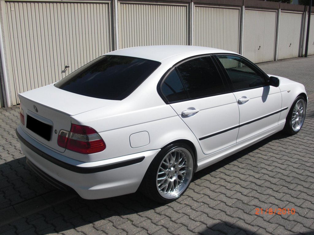 Folierung Bmw 320d Matt-Weiss