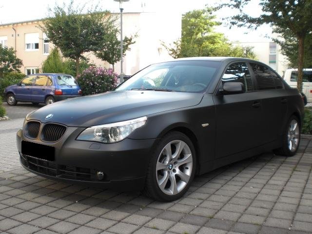 Folierung Bmw 535d Matt-Schwarz