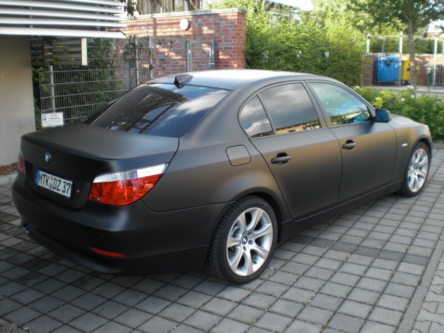 Folierung Bmw 535d Matt-Schwarz