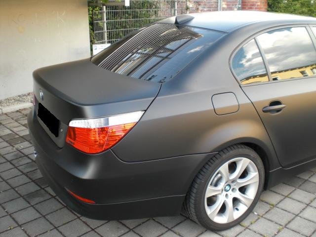 Folierung Bmw 535d Matt-Schwarz