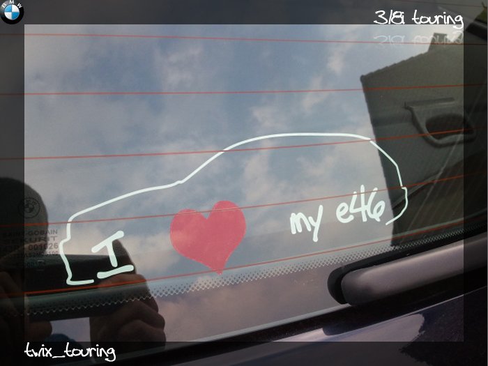 [I love my touring] Aufkleber